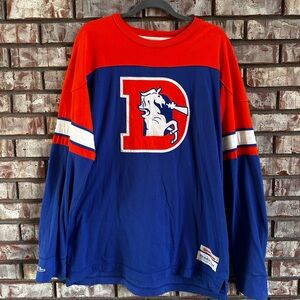 Mitchell & Ness Denver Broncos Vintage Long Sleeve Sweatshirt
